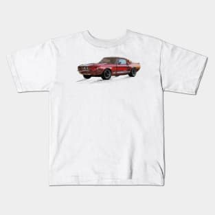 Classic Mustang Red Kids T-Shirt